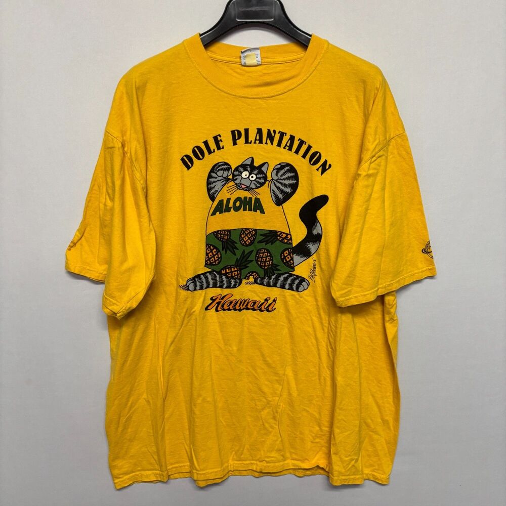 Crazy Shirts T-Shirt B. Kliban Cat Dole Plantation Hawaii Size XXL 2XL D129 -22
